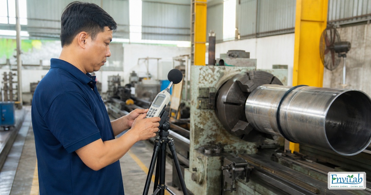 Đo tiếng ồn và yếu tố môi trường lao động tại nhà xưởng