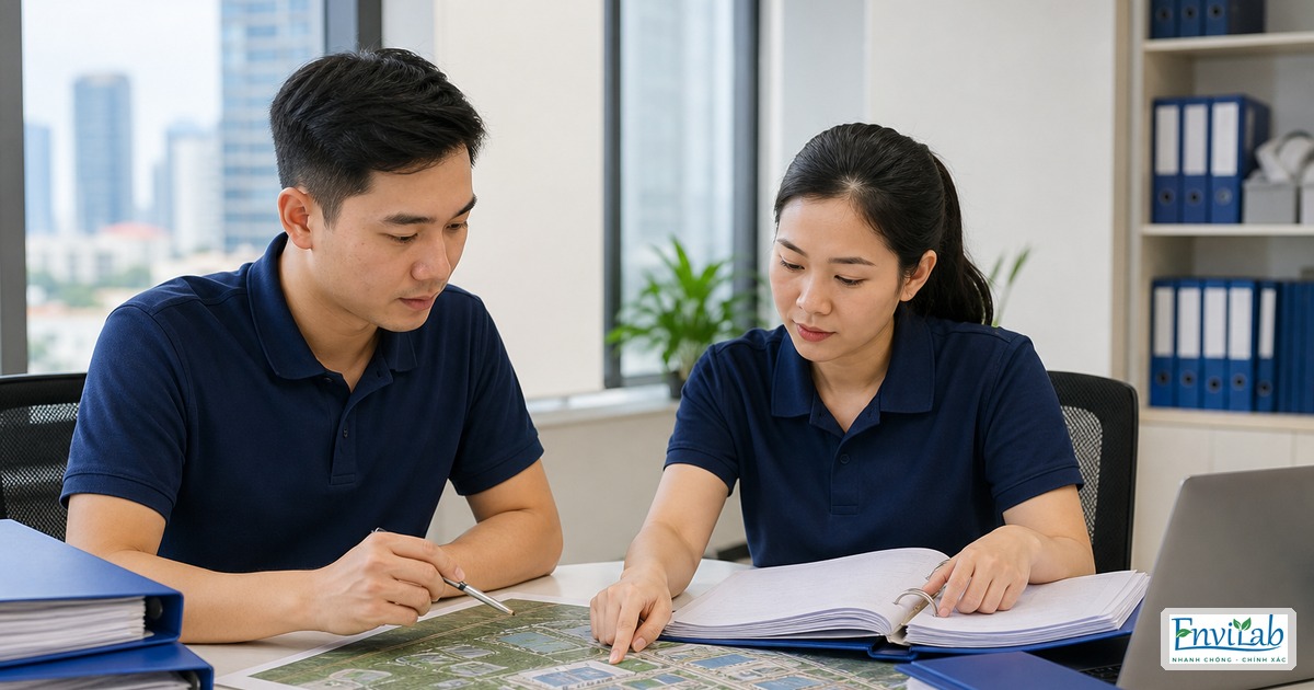 Chuyên gia Envilab tư vấn hồ sơ môi trường cùng doanh nghiệp